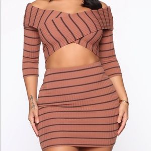 Cross path sweater set fashion nova